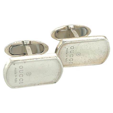 cuff links gucci|gucci sterling silver cufflinks.